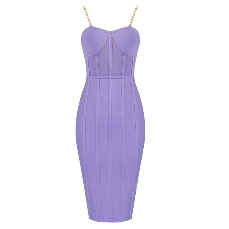 neon purple bodycon dress