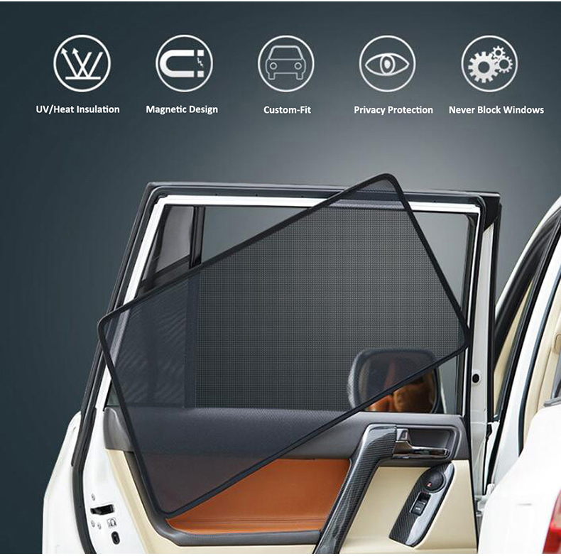 Factory Mesh Sunshade Luxury Car Window Shade Magnetic Car Curtains Car Foldable Window For Toyota ALPHARD / VELLFIRE 