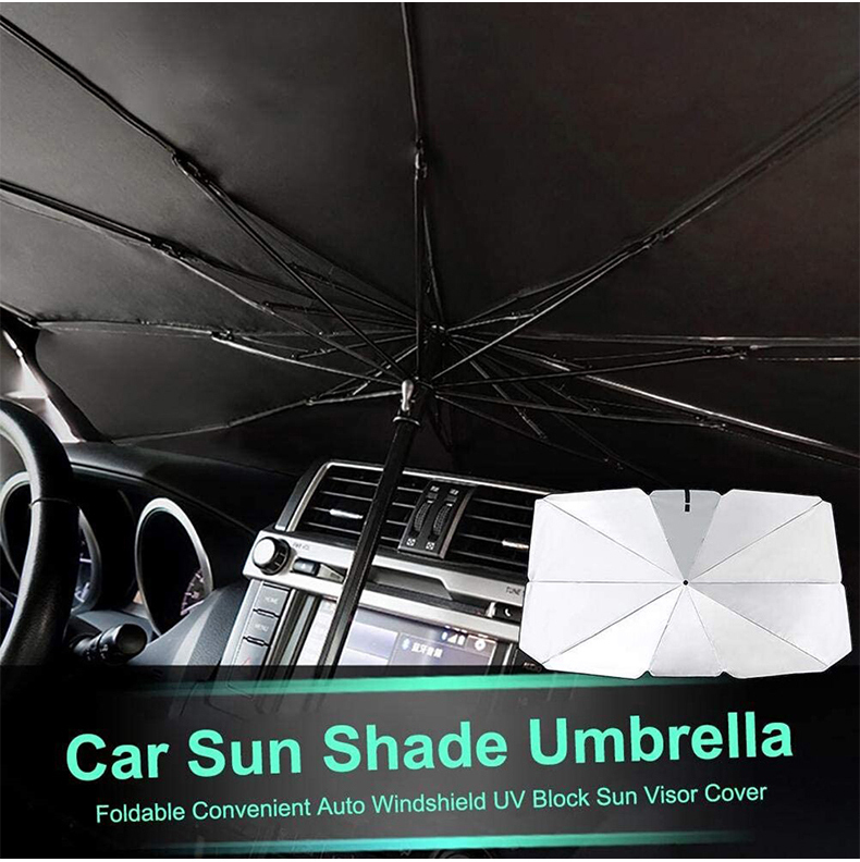 Car Windshield Umbrella Foldable Car Windshield Sunshade Parasols Front Sunshade Sunshade UV Protection Suitable For Most Models 