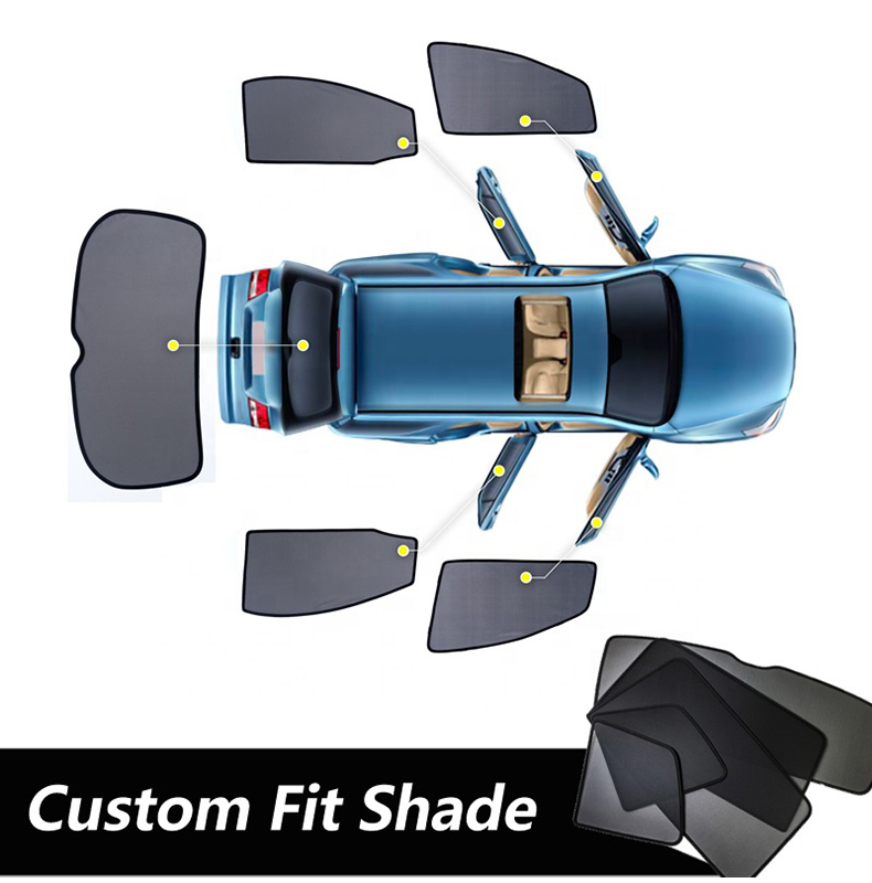 Luxury Magnetic Car Sunshade Car Side Window Shade Customized Car Curtains for CIVIC Honda 