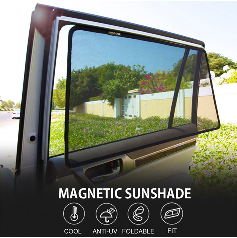 Magnetic Car Sunshade Luxury Car Side Window Blind Car Window Curtain Customized for Prado 