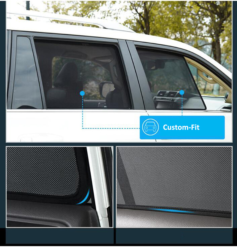 Magnetic Car Sunshade Luxury Car Side Window Blind Car Window Curtain Customized for Prado 