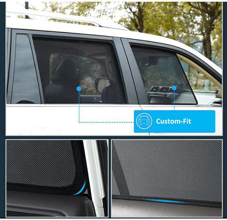 Factory Mesh Car Sunshade Luxury Car Side Window Blind Car Curtain Customized for HIACE 