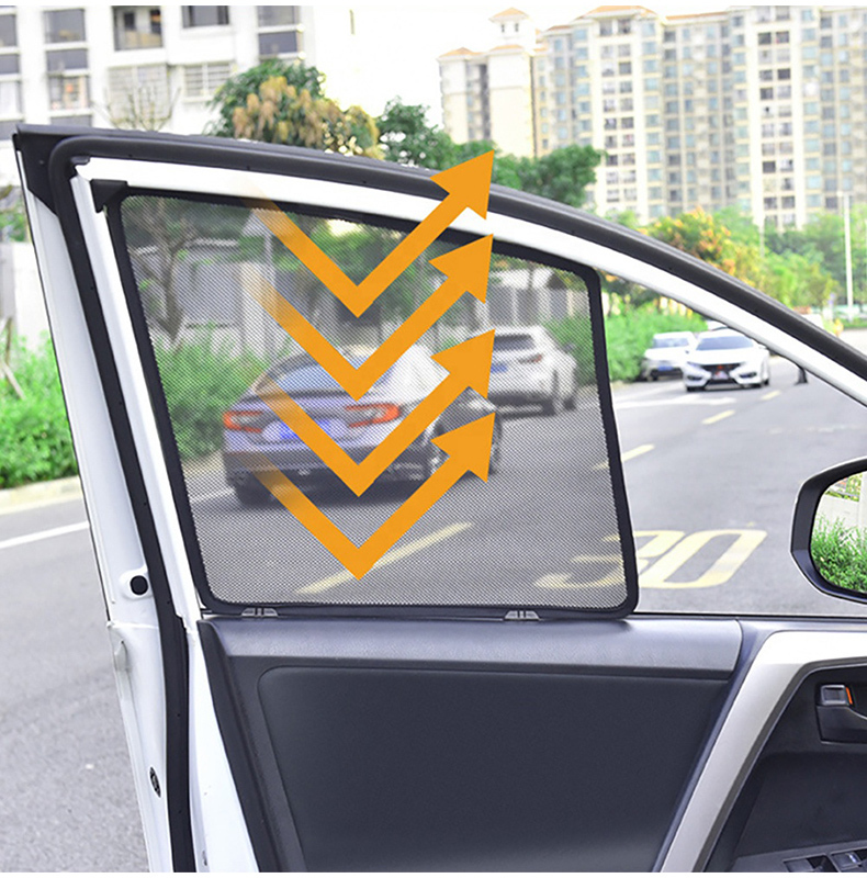 Factory Mesh Car Sunshade Luxury Car Side Window Blind Car Curtain Customized for HIACE 