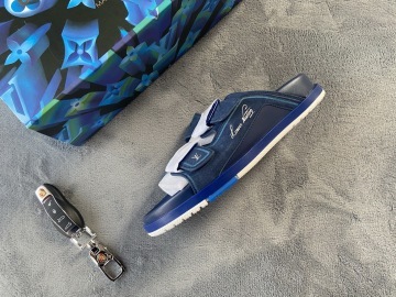 TOP Quality Perfectkicks Louis Vuitton Trainer Dark Blue-Coolsneakers.org
