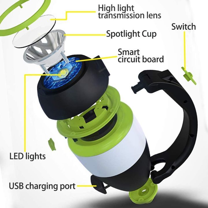 lustrat Portable LED Desk Lamp with Rechargeable Battery Travel Size 3 Lighting Choices (Read/Study/Relax) Durable 25 Year Life