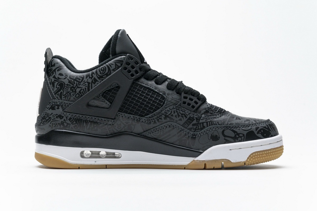 Coco Air Jordan 4 Retro Laser Black Gum CI1184-001 - Coco shoes