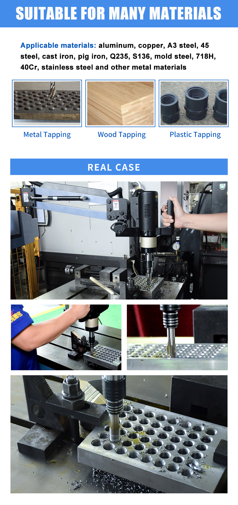 Automatic Tapping M3-M16 Electric Tapping Machine Manual Tapping Deep Holes Tapping Device  Automatic Tapping M3-M16 Electric Tapping Machine Manual Tapping Deep Holes Tapping Device