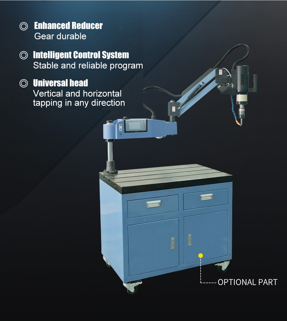 SFX M4-M24 Electric Tapping Machine Tapping Arm with Oil Spraying for Aluminum SFX M4-M24 Electric Tapping Machine Tapping Arm with Oil Spraying