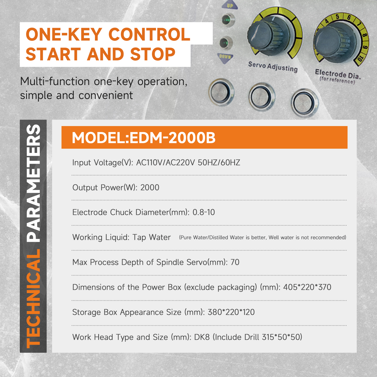 SFX 2000W EDM2000B Portable EDM M2M30 Broken Taps Remover