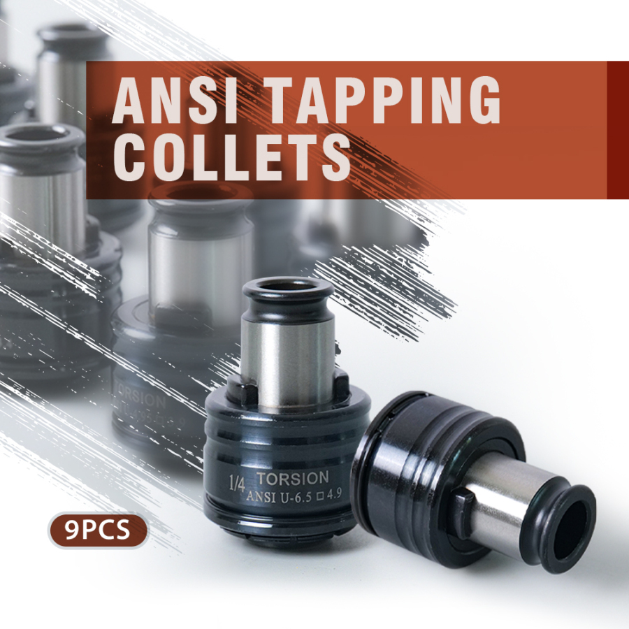 GT12 ANSI Tapping Collets For M16R Electric Tapping Arm And Penu M12 Pneumatic Tapping Machine