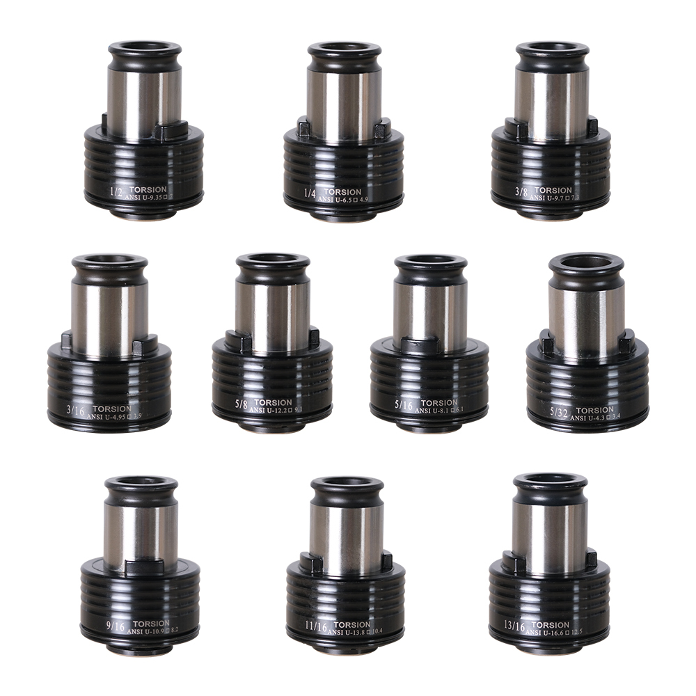 thumbnail image 2 of SFX GT12 ANSI Collets Set (9PCS) For M16R Tapping Machine – M3 To M16 Tap Capacity 2 of 6