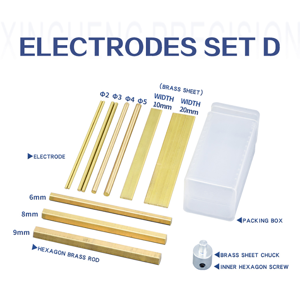 US Stock Electrodes Set D for SFX-4000B Portable EDM Broken Tap Remover EDM Rod Electrodes Set D for SFX-4000B EDM Broken Tap Remover