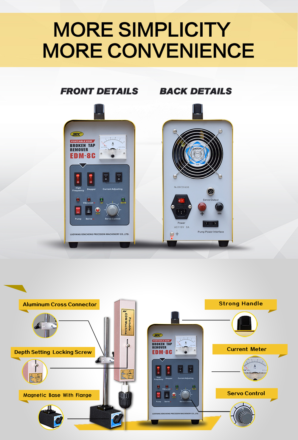 US Stock SFX-M16R Electric Tapping Machine and EDM-8C Portable EDM Broken Tap Remover US Stock SFX-M16R Electric Tapping Arm and EDM-8C Broken Tap Remover