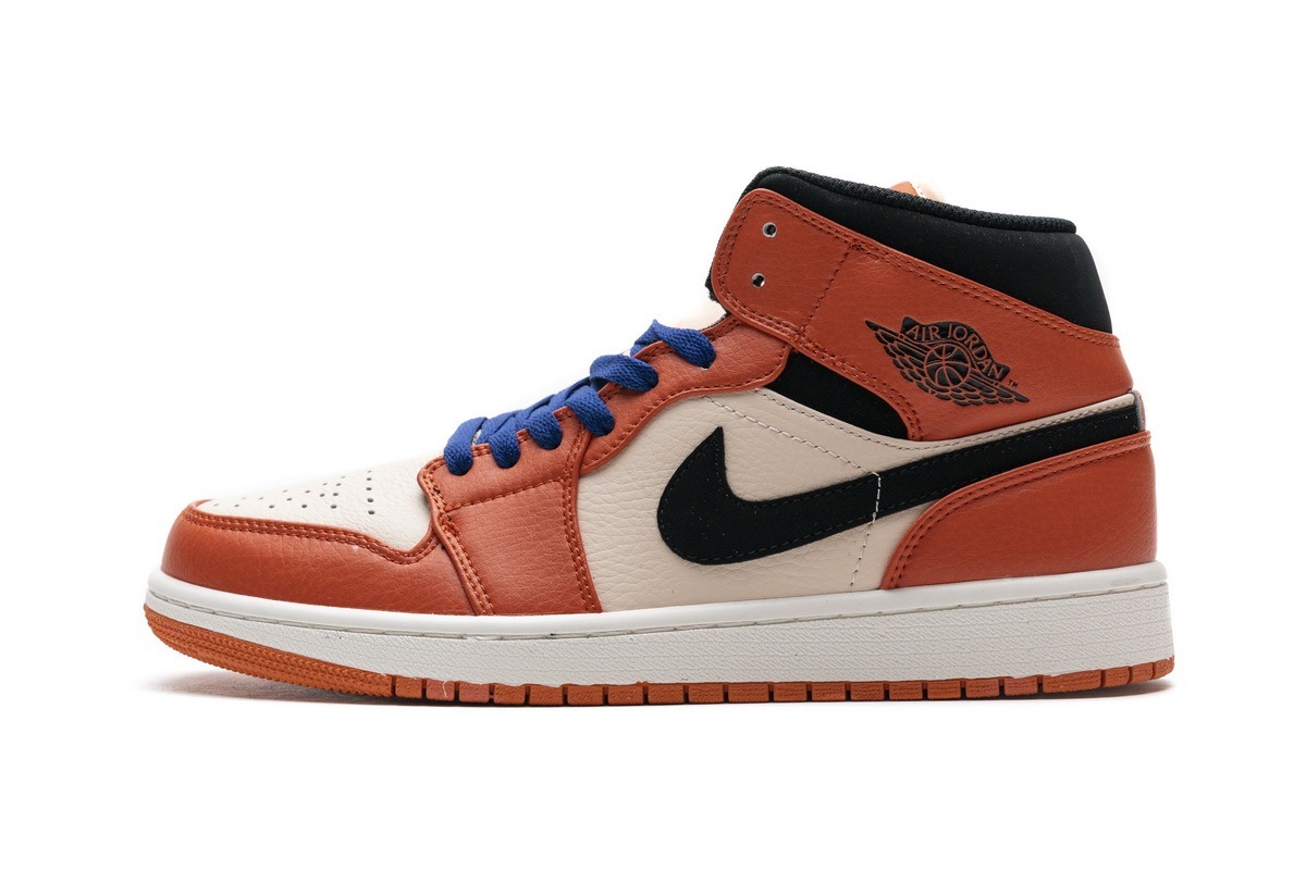 High Quality OG Jordan 1 Mid Team Orange Black,852542-800shoesonfire.org