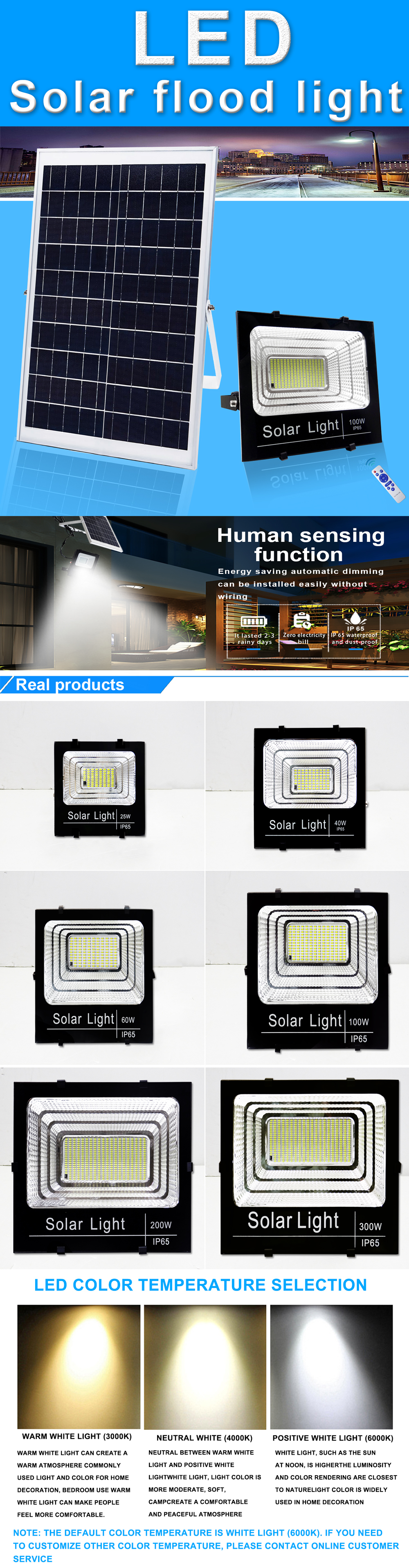 Professional manufacture high quality ceiling 30w waterproof energy systems outdoor led solar flood light