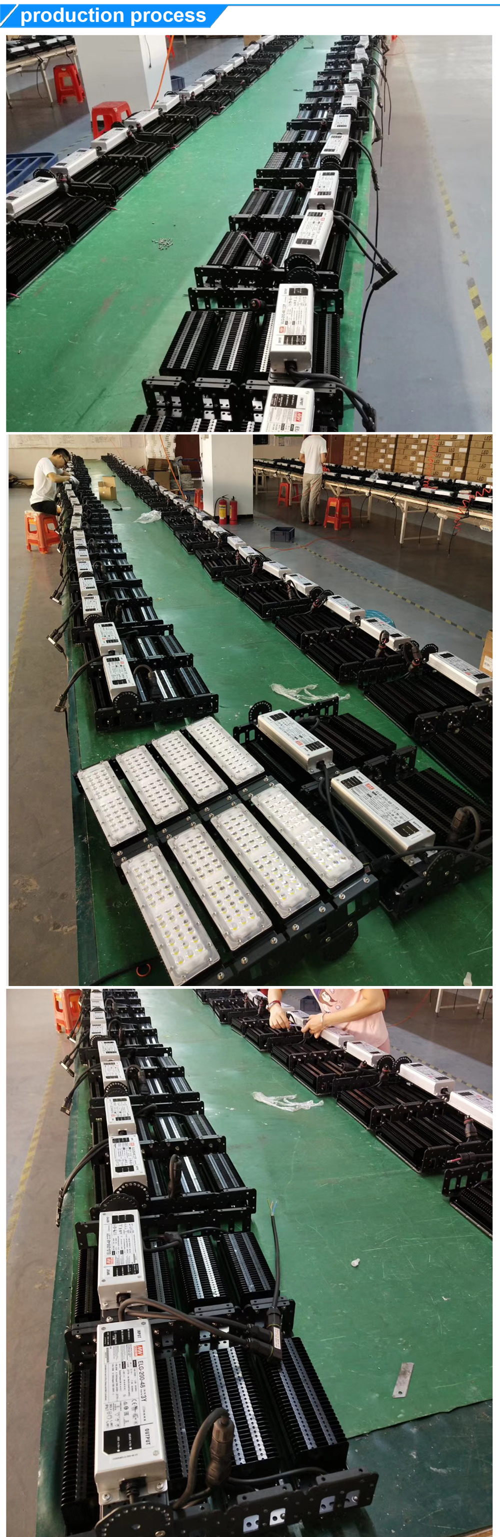 High wattage led tunnel light smd 5050 chip aluminum stadium outdoor lighting 200w 400w 600w 800w led flood light