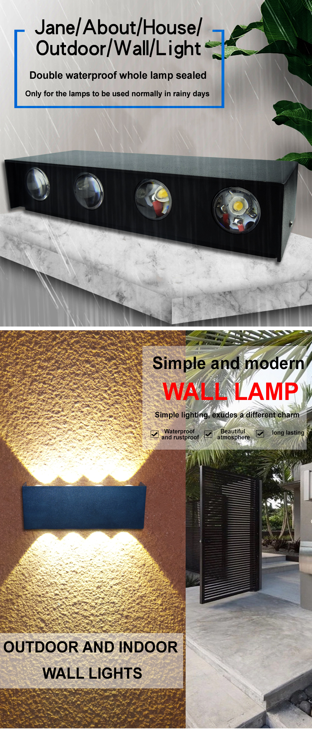 ODM/OEM cheap price exterior modern sconce lighting cube garden porch 2 years warranty waterproof led wall lamp