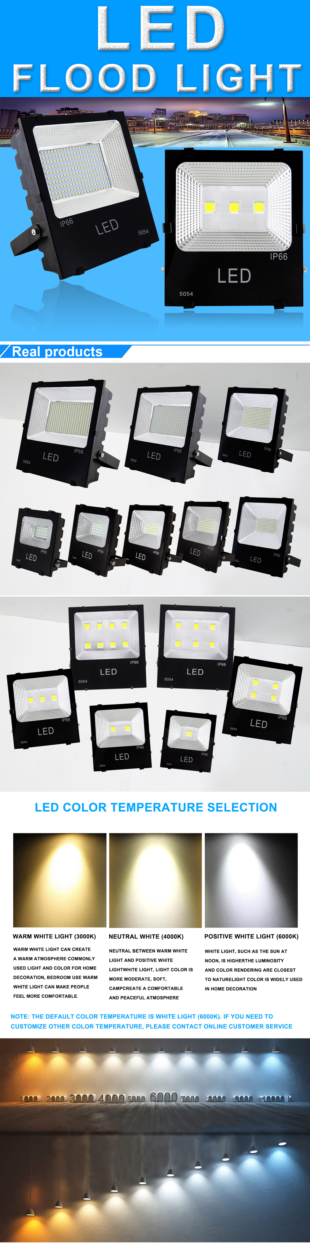 Led smd lumen adjustable IP66 garden flood light 50w 100w 150w 200w 250w 300w waterproof factory design led flood light