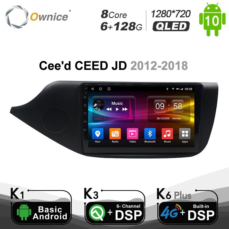 Android 12 System for KIA CEED JD Cee'd 2012  