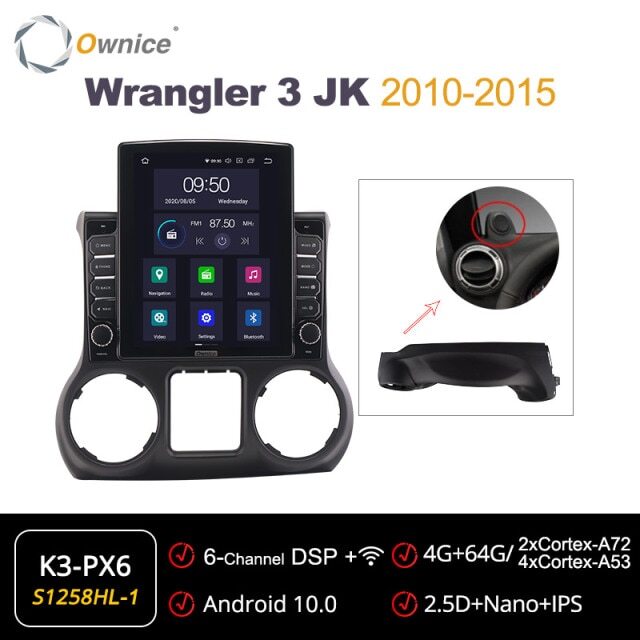 Ownice Android 10.0 Car Radio for Jeep 