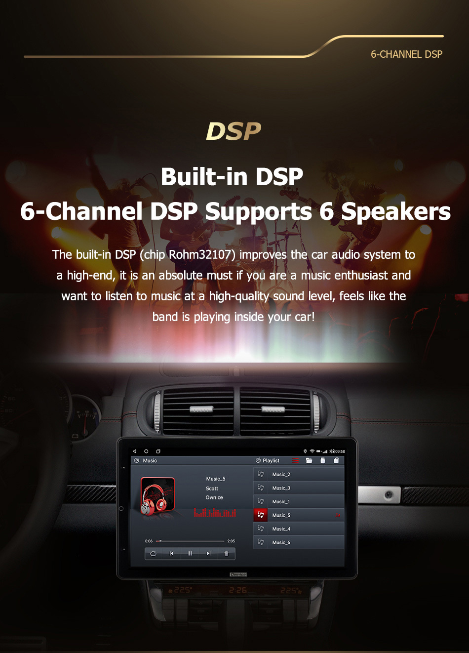 Ownice 13.3 Inch 1920*1080 Rotatable Touch Screen Car Auto Radio