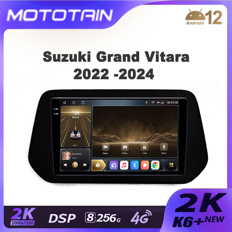 K6+ 2K Carplay Infotainment for Suzuki Grand Vitara 2022 Car Radio