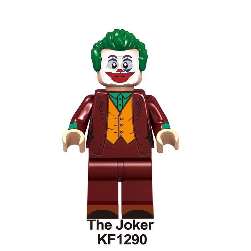 KF1290 KF1291 KF1292 KF1293 KF1294 KF1295 KF1296 KF1297 Single Sale The Joker Clown Pennywise Redux Freakazoid Famous Movie Building Blocks Super Heroes Figure For Children Toys KF6110