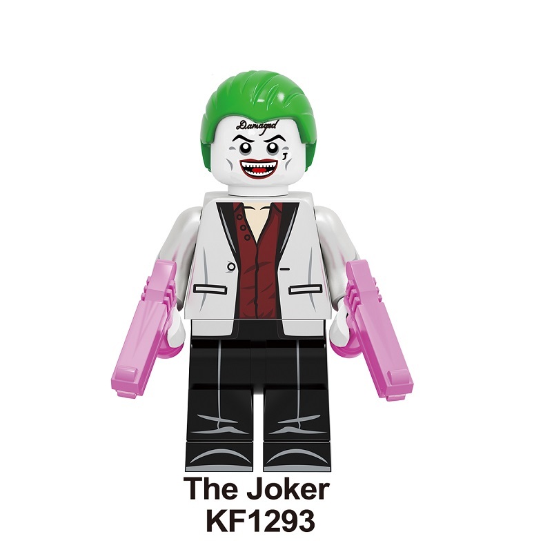 KF1290 KF1291 KF1292 KF1293 KF1294 KF1295 KF1296 KF1297 Single Sale The Joker Clown Pennywise Redux Freakazoid Famous Movie Building Blocks Super Heroes Figure For Children Toys KF6110