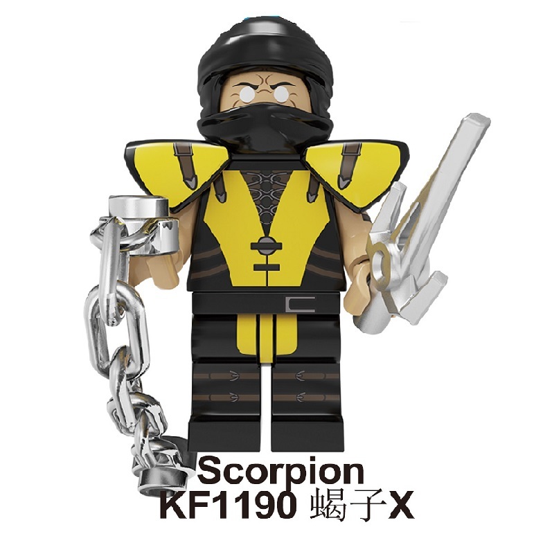 KF6094 KF6102 Mortal Kombat Bricks Building Blocks Sub-Zero Johnny Cage Goro Raiden Baraka Scorpion Action Figures For Kids Gift Toys KF6108