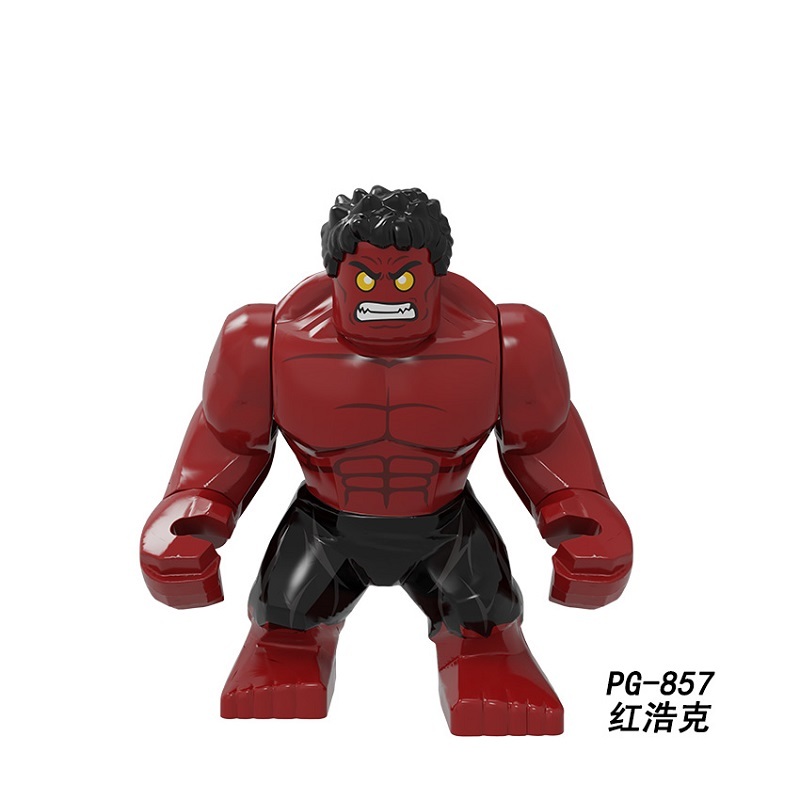 PG854 PG855 PG856 PG857 PG858 PG859 PG860 PG861 Single Sale  Big Size Model Building Blocks Super Heroes  Deadpool Loki Red Hulk Black Panther  Captain Amercian  Toys PG8262