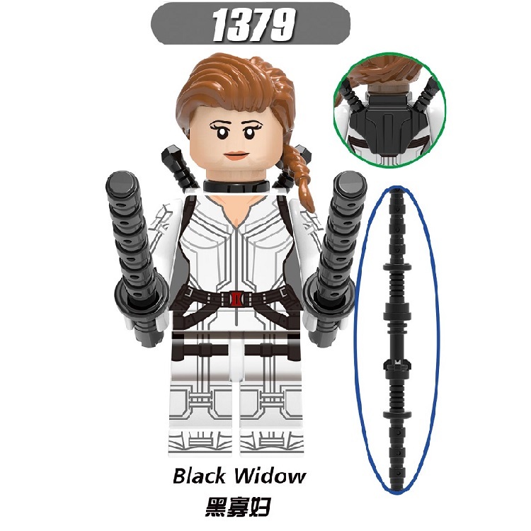 XH 1378 1379 1380 1381 1382 1383 1384 1385 X0272 Super Heroes Movie Black Widow Taskmaster Baron Zemo Falcon Captain Of USSR Figures Building Blocks Children Toys