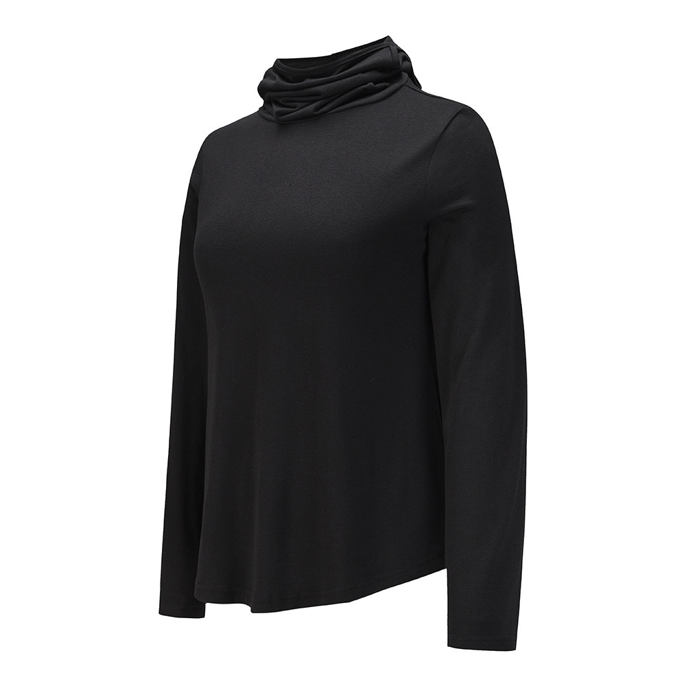 Unlimon Large Women's Bottoming Shirt Half High Neck Slim Long Sleeve Inner Top Women's T-shirt 2021 Autumn Winter New C03714