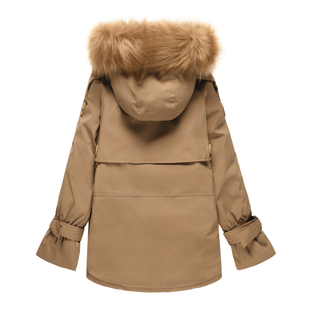 2021 Coat Fluffy Liner Cotton Coat Large Women's Coat C05003