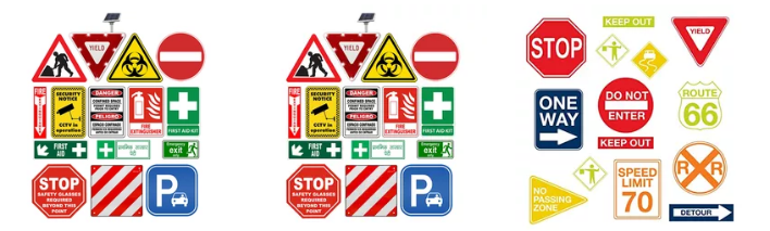 Road signs in Australia reflecting road safety traffic signs custom Australian road signs  