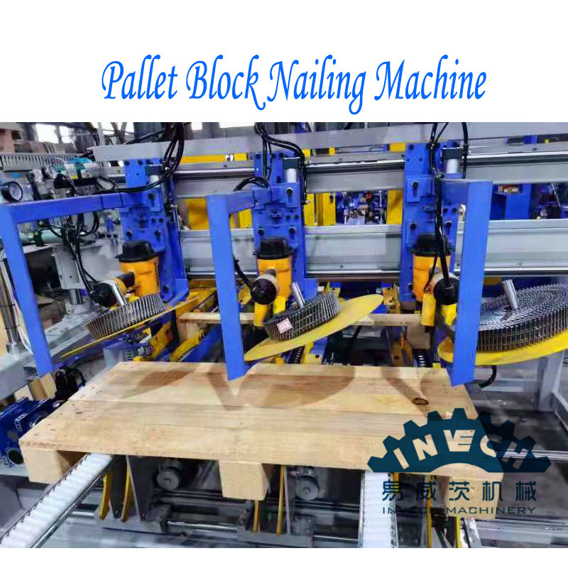 Wood Pallet Block Nailing Machine  