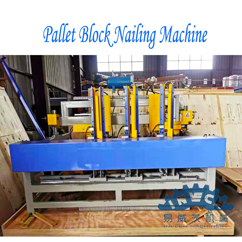 Wood Pallet Block Nailing Machine  