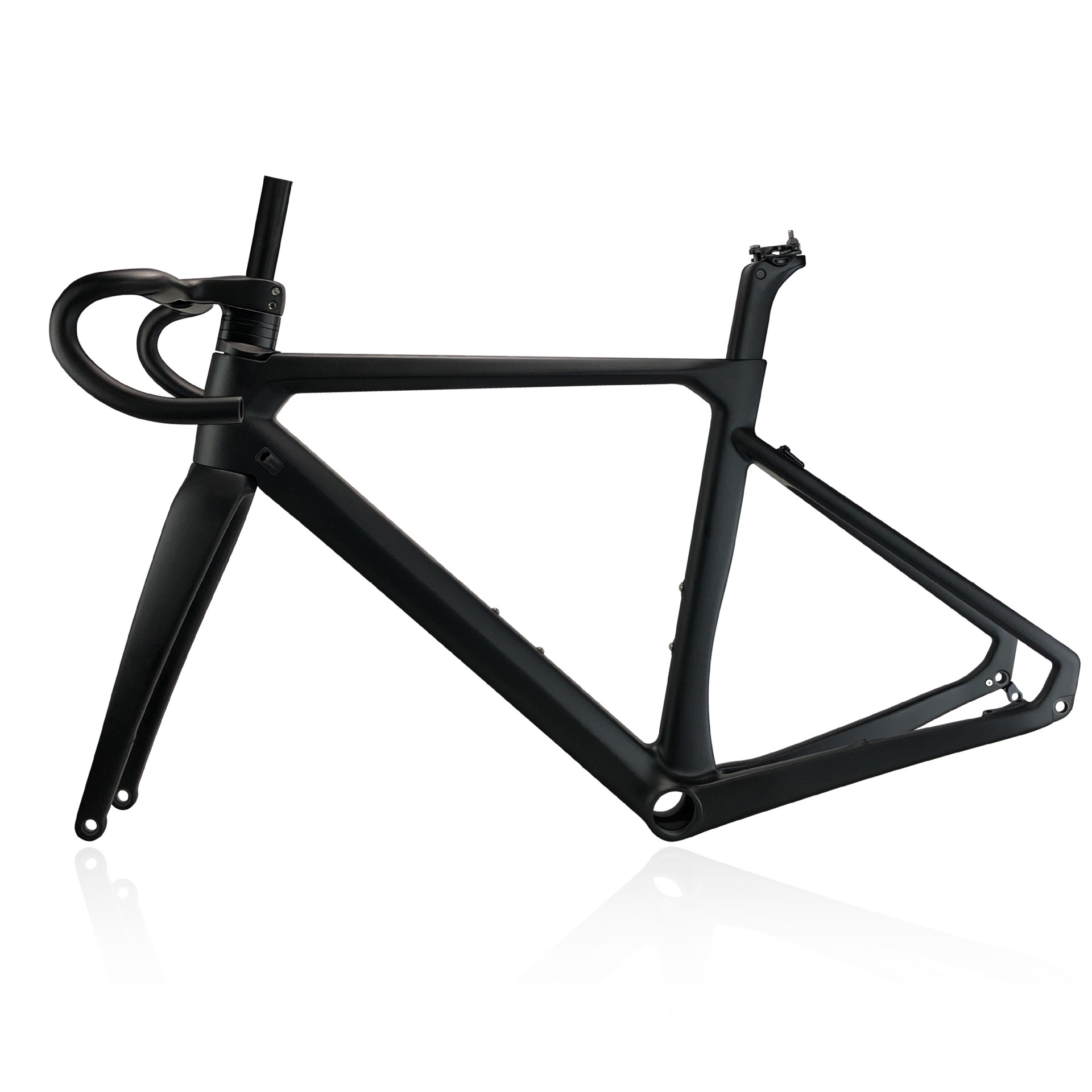 1 hole V brake full carbon fiber road frame 700C with front fork