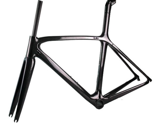 3K bright Full carbon fiber road bicycle frame 700C with front fork wrist set road frame