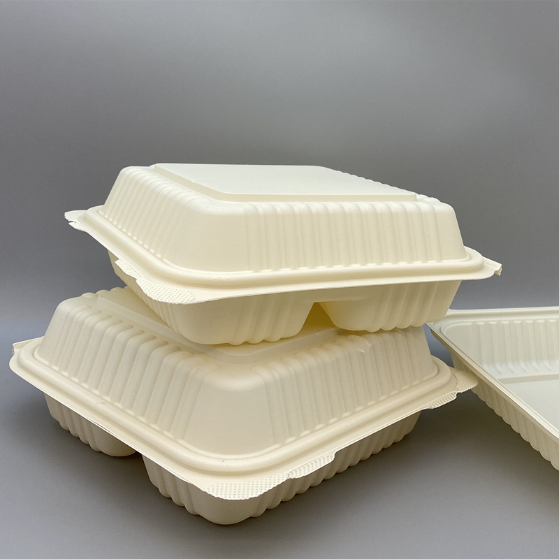 Eco Friendly Corn Starch Lunch Box Take Out Containers Biodegradable Food  Containers