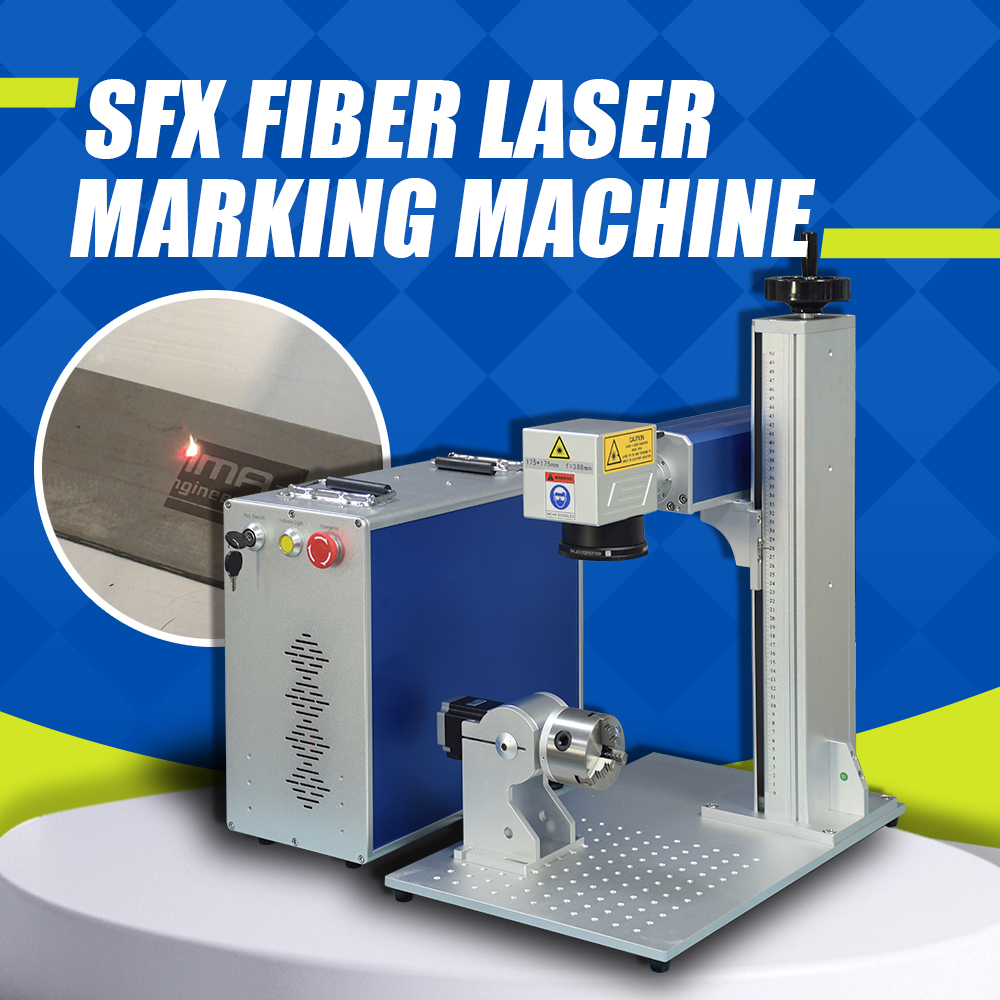 US Stock, CALCA 50W Split Fiber Laser Marking Machine for Laser