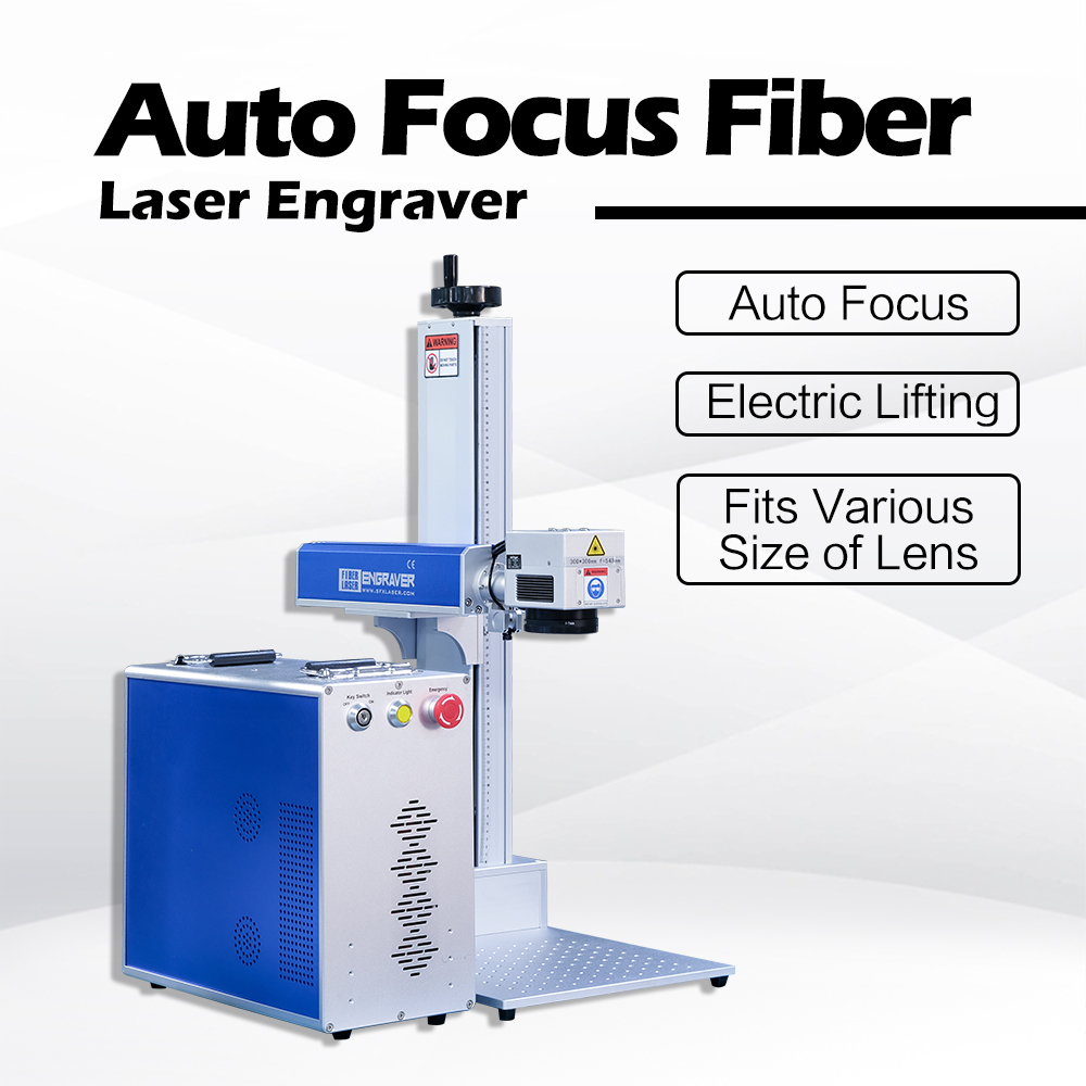 SFX Auto Focus 20W/30W/50W JPT Fiber Laser Engraver Auto Focusing  /Motorized Z-Axis Laser Marking Machine Metal Engraving Marker