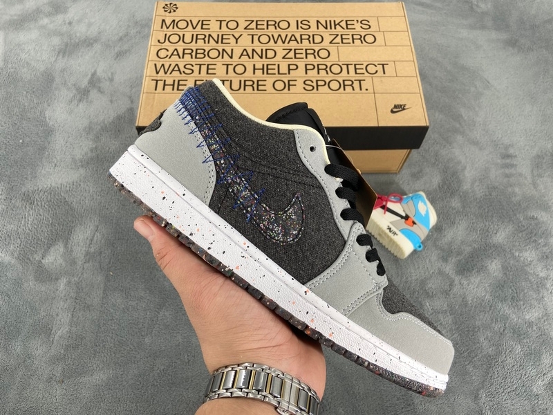 Air Jordan 1 Low Crater Grey Black DM4657-004 - Fastsole