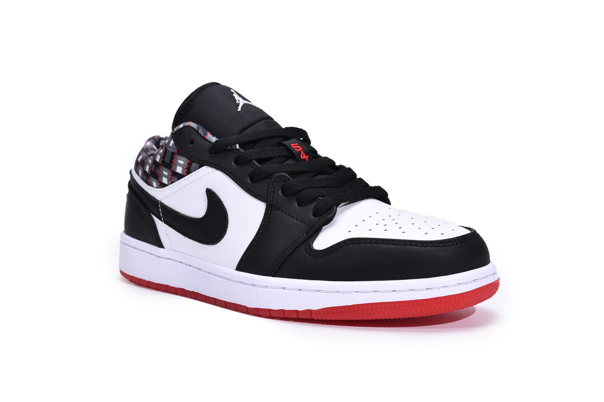 Air Jordan 1 Low Quai 54 2021 Black White Red DM0095-106 - Sepsport