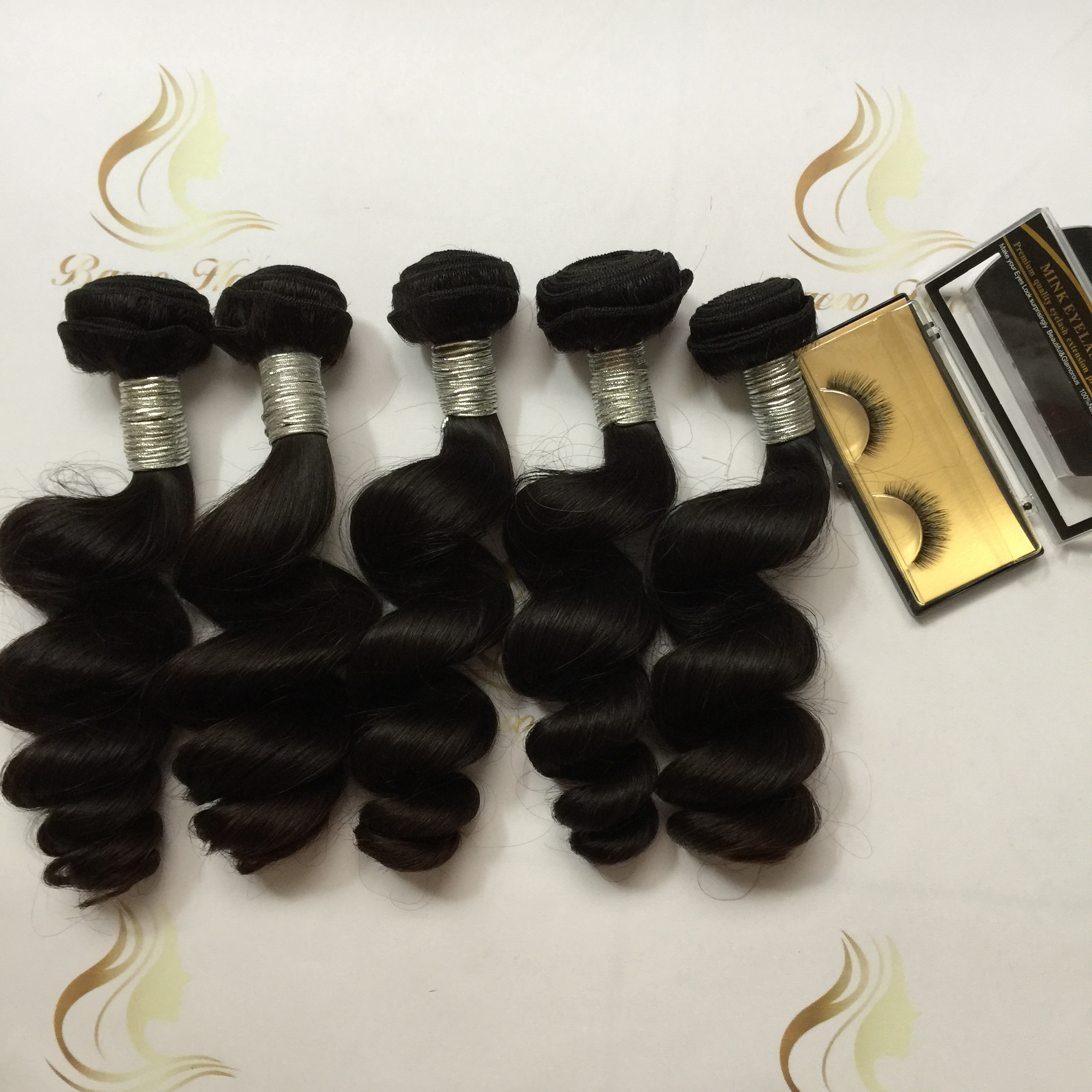 Brazilian Loose Wave 5 Bundles Double Drawn Hair Extensions Remy
