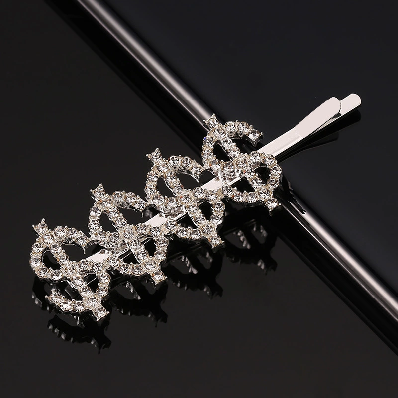 Fashion Personal tailor words hairpin 2020 popular rhinestone hairpin crystal hair clips for hair  