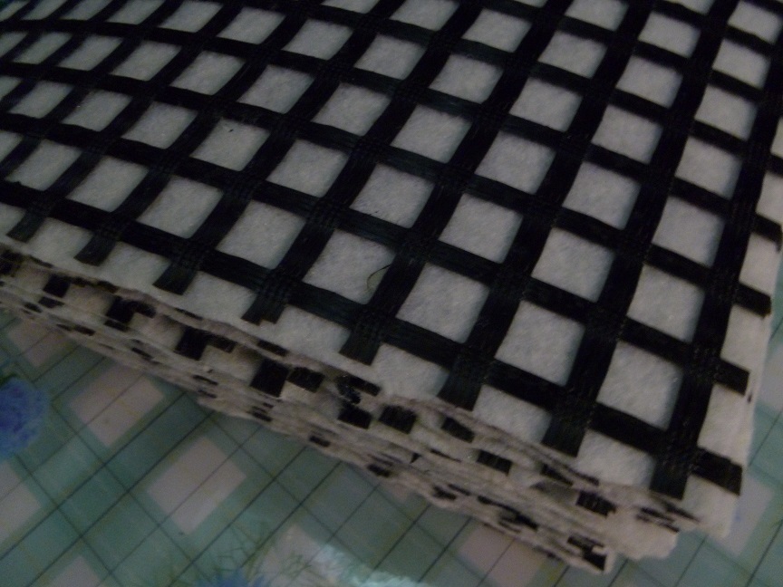 150G/M2 Polyester Nonwoven Geotextile Composite Fiberglass Geogrid