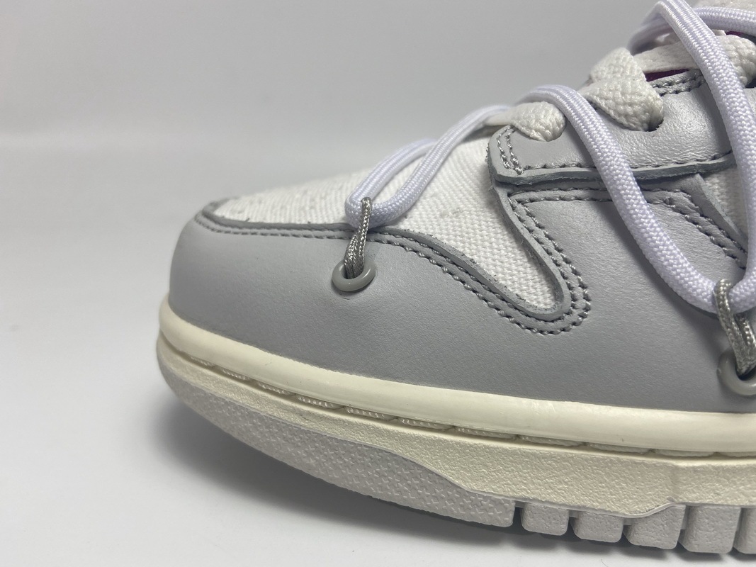 Sell Cheap Nike Dunk Low LTHR OW 03 of 50 Beige Grey DM1602-118 for Hot â New Drop Jordans