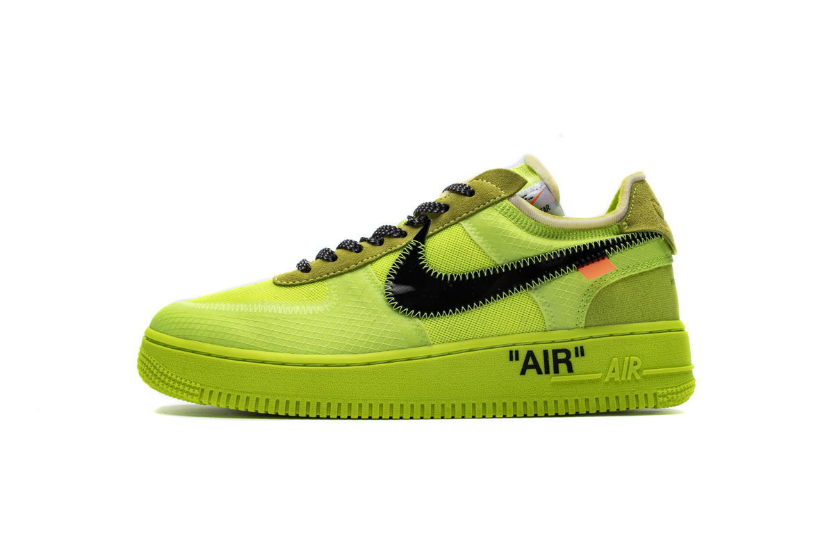 Nike Air Force 1 Low Off-White Volt Men's - AO4606-700 - US