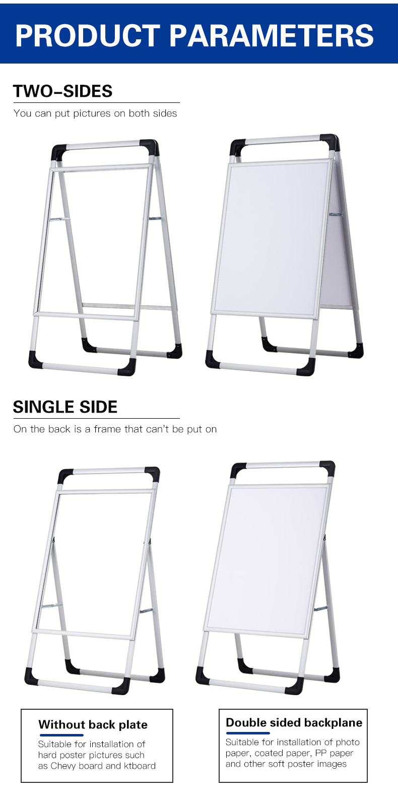 Snap Frame Portable Poster Stand 